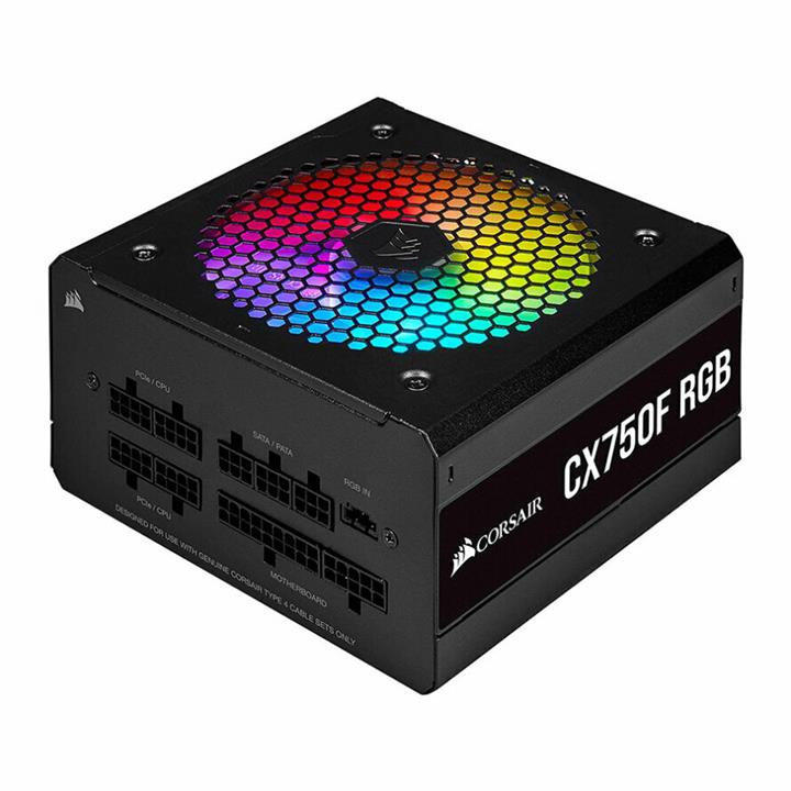 پاور 750 وات Corsair مدل CX Series CX750F RGB Corsair CX750F RGB Bronze Fully Modular Power Supply